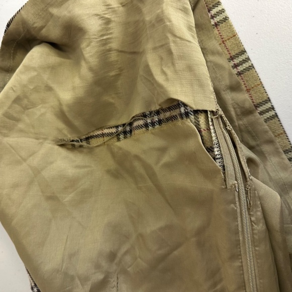 Vintage Roots Y2K Academia Plaid Mustard Preppy Wool Blend Mini Skirt Size 8 - Picture 9 of 11